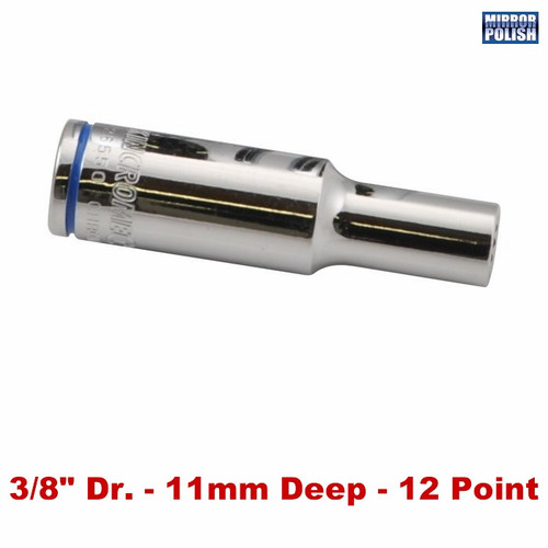 Kincrome K26553 - Deep Socket 11mm 3/8" Drive (Mirror Polish)